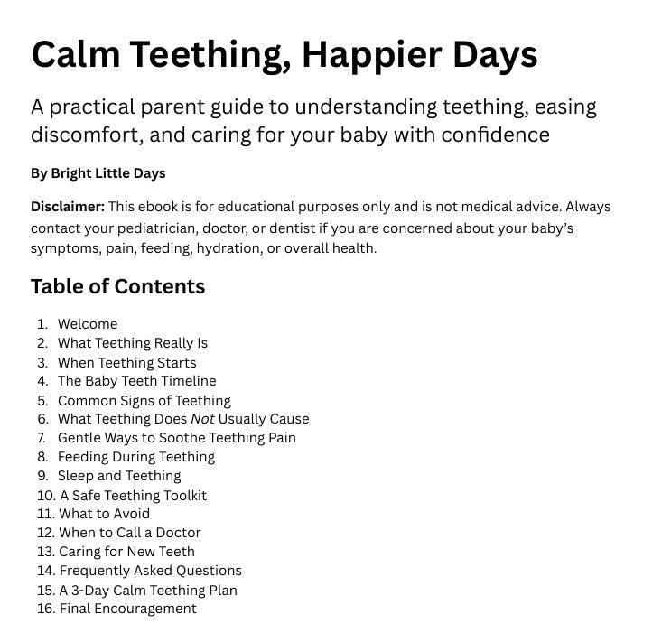The Complete Teething Survival Guide™ - BrightLittleDays