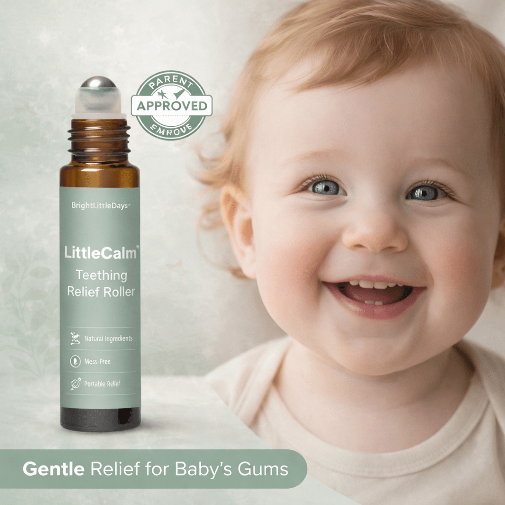 LittleCalm™ Teething Relief Roller | Stop Teething Pain in Seconds & all Natural - BrightLittleDays