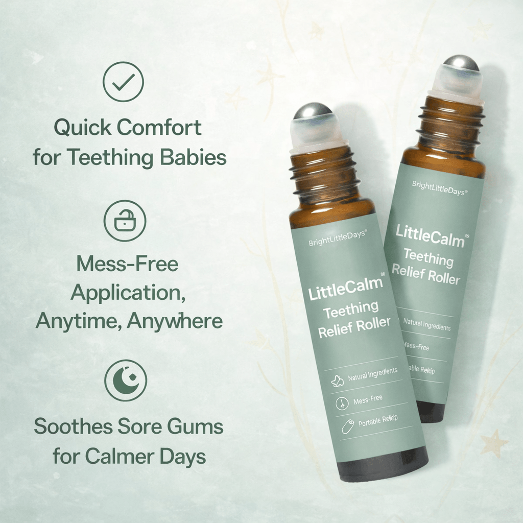 LittleCalm™ Teething Relief Roller | Stop Teething Pain in Seconds & all Natural - BrightLittleDays
